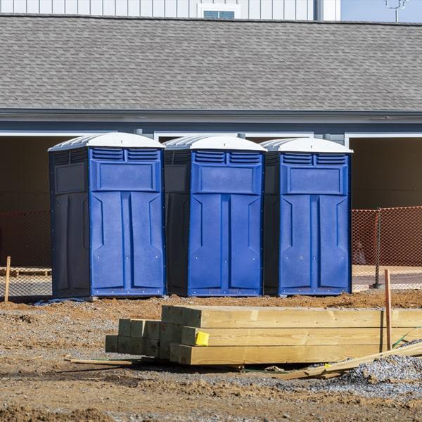 Heavy-duty construction site porta potty in Galesburg, Illinois